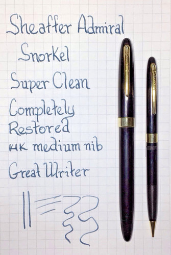 Sheaffer snorkel admiral - sheaffer,