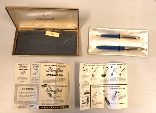 Sheaffer snorkel peacock set - sheaffer,